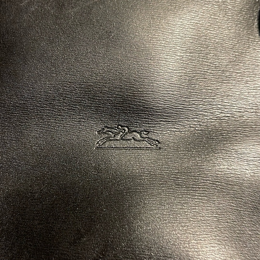 Longchamp bucket  Bag with w/Bamboo gold Toggles shoulder bag with dust cover - Picture 4 of 8